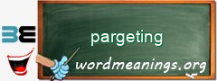 WordMeaning blackboard for pargeting